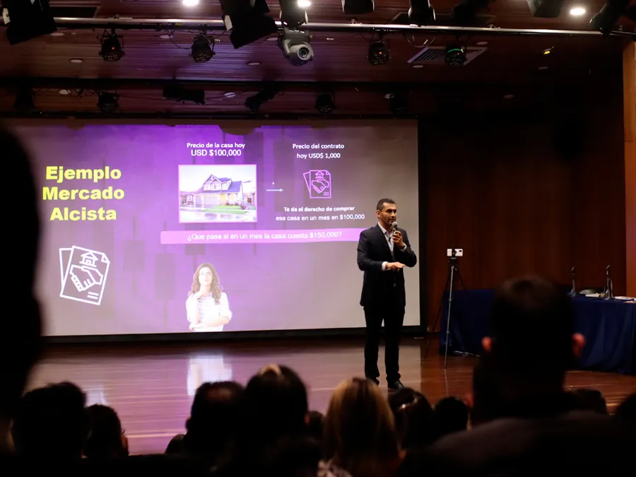 Explicación de un ejemplo de mercado alcista durante un evento